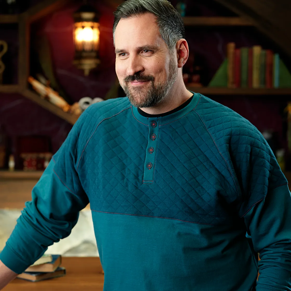 Sweaters & Hoodies-Critical Role Beauty of Exandria: The Wildes - Fjord Stone Henley Long Sleeve Shirt
