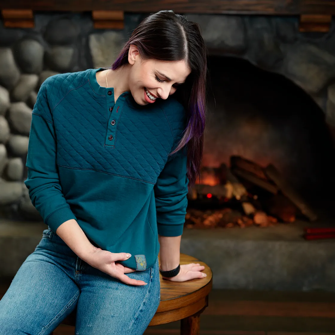 Sweaters & Hoodies-Critical Role Beauty of Exandria: The Wildes - Fjord Stone Henley Long Sleeve Shirt