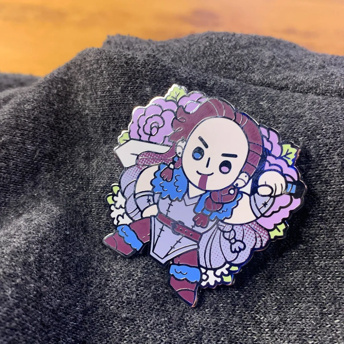 Pins-Critical Role Chibi Pin No. 4 - Yasha Nydoorin