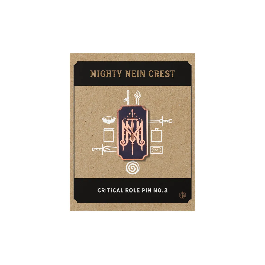 Pins-Critical Role Pin No. 3 - Mighty Nein Crest