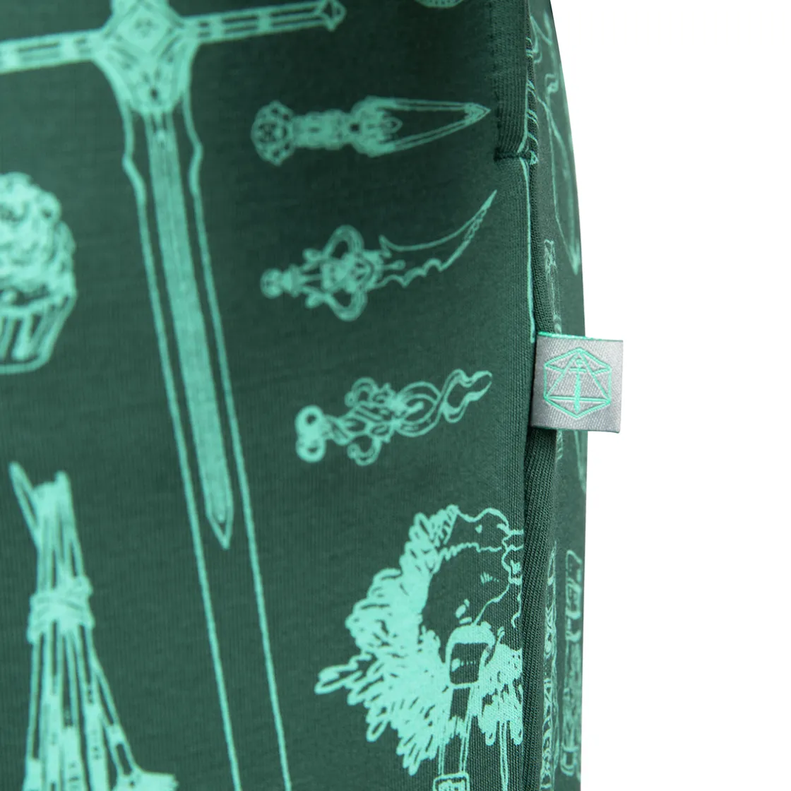 Pajamas & Robes-Critical Role Ultra Soft Forest Green Pajama Lounge Set