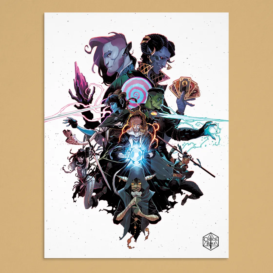 Prints-Critical Role Mighty Nein 50th Episode Art Print by Matteo Scalera & Moreno Dinisio
