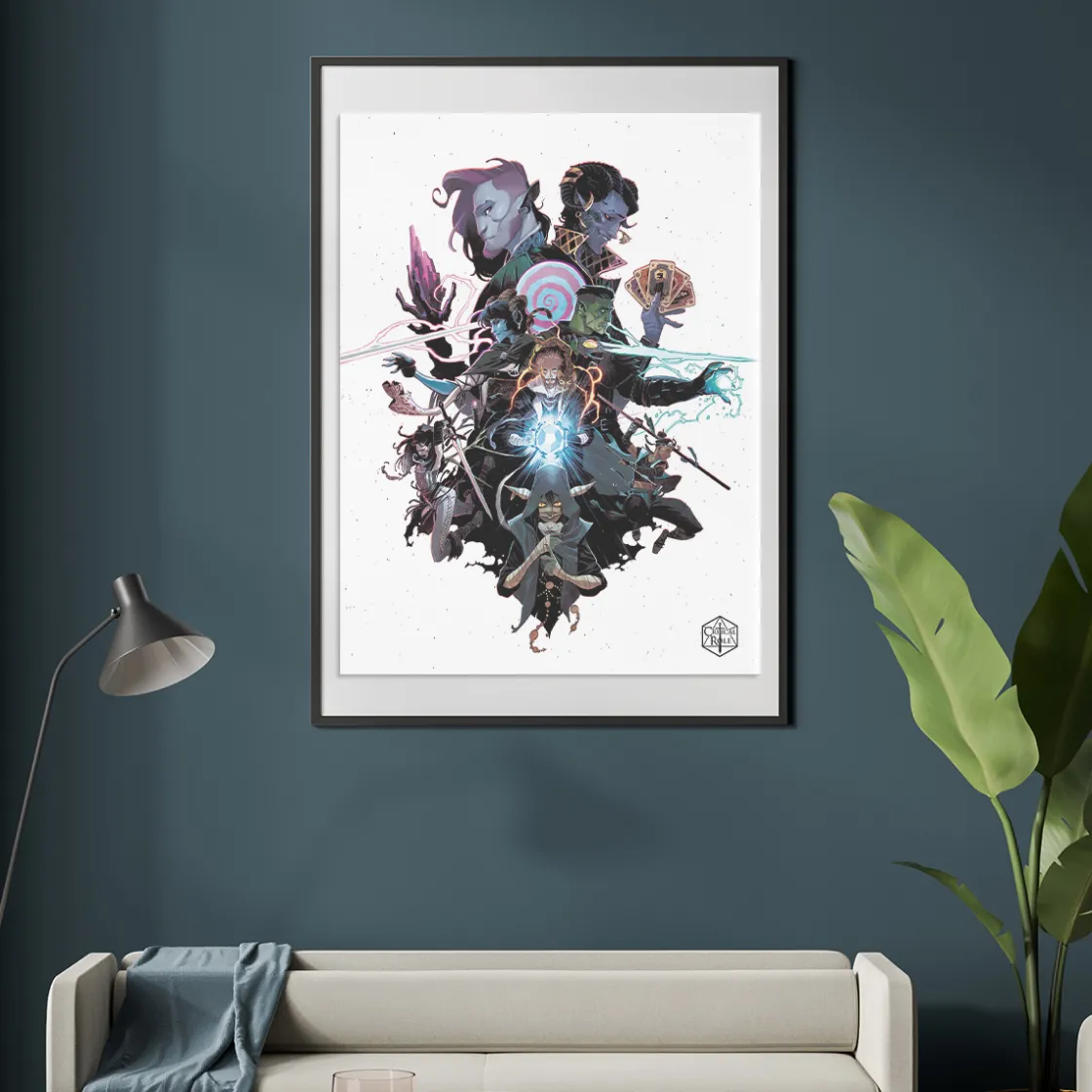 Prints-Critical Role Mighty Nein 50th Episode Art Print by Matteo Scalera & Moreno Dinisio