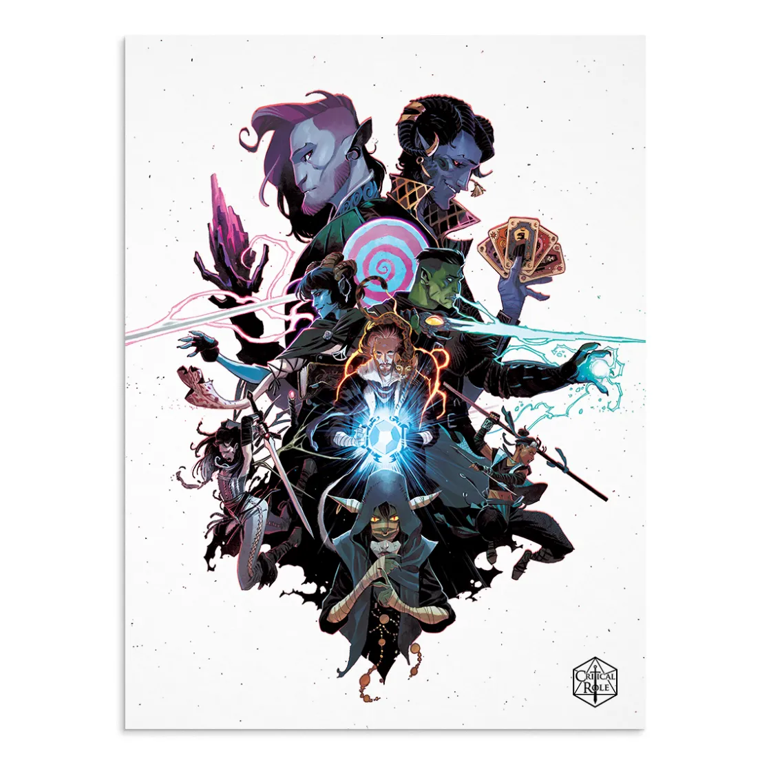 Prints-Critical Role Mighty Nein 50th Episode Art Print by Matteo Scalera & Moreno Dinisio