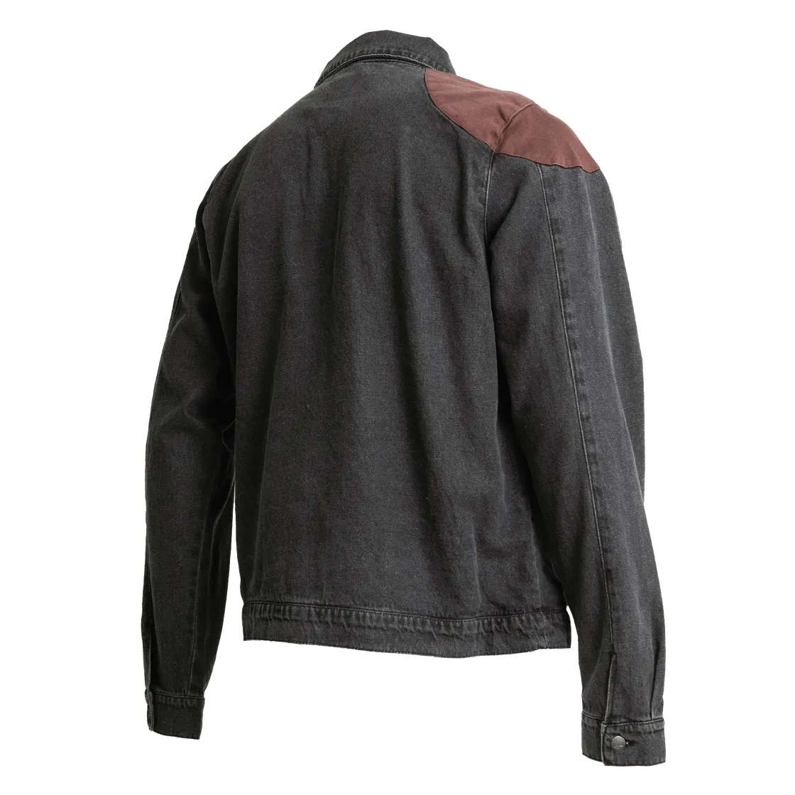 Jackets-Critical Role Vox Machina Collection: Grog Strongjaw Flannel Lined Denim Shirt Jacket
