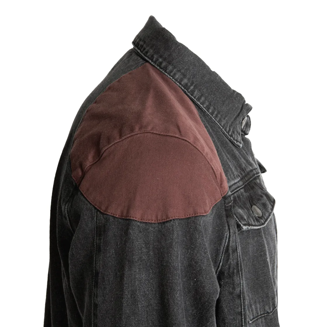 Jackets-Critical Role Vox Machina Collection: Grog Strongjaw Flannel Lined Denim Shirt Jacket