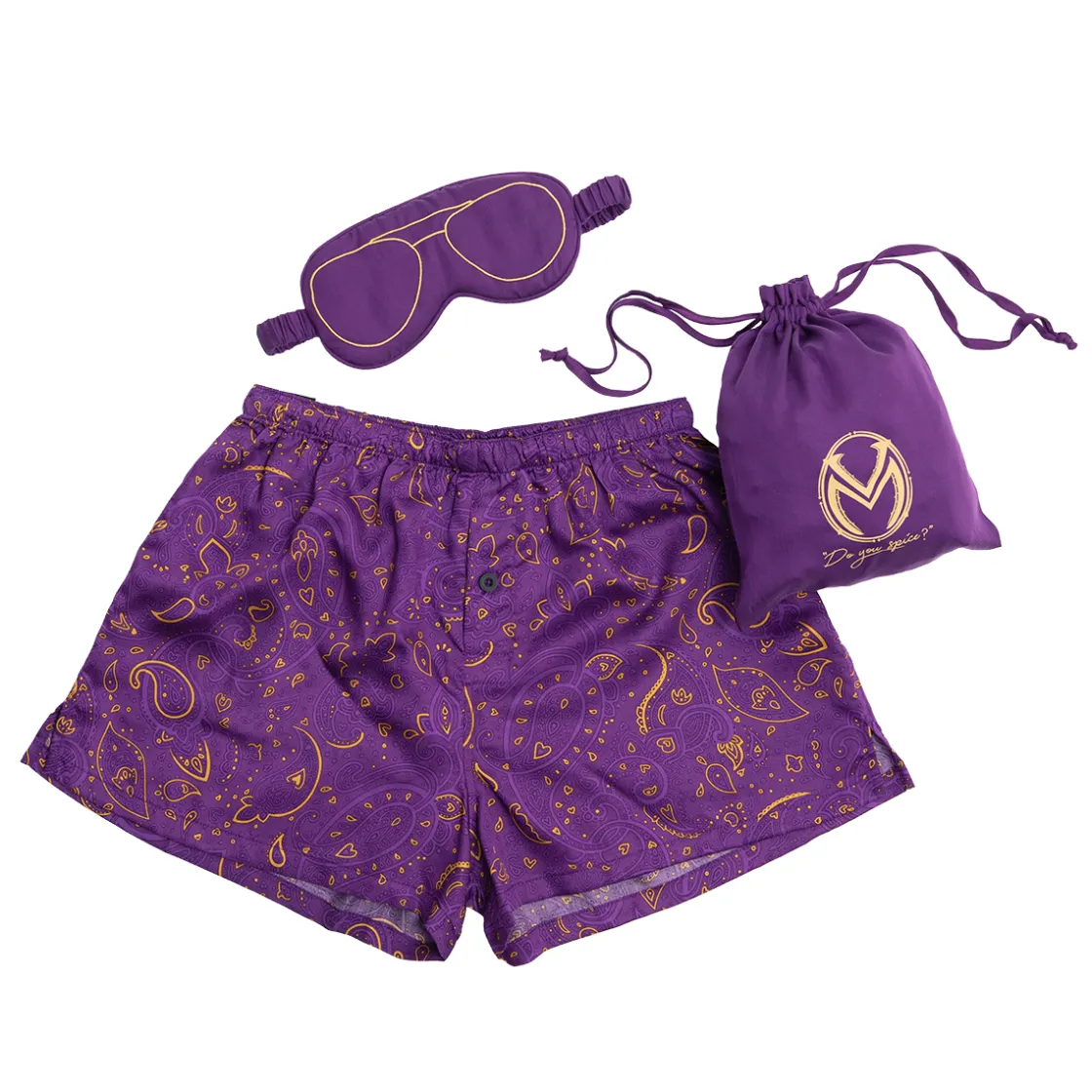 Pajamas & Robes | Headwear-Critical Role Vox Machina Collection: Scanlan Shorthalt Boxers & Sleep Mask Set